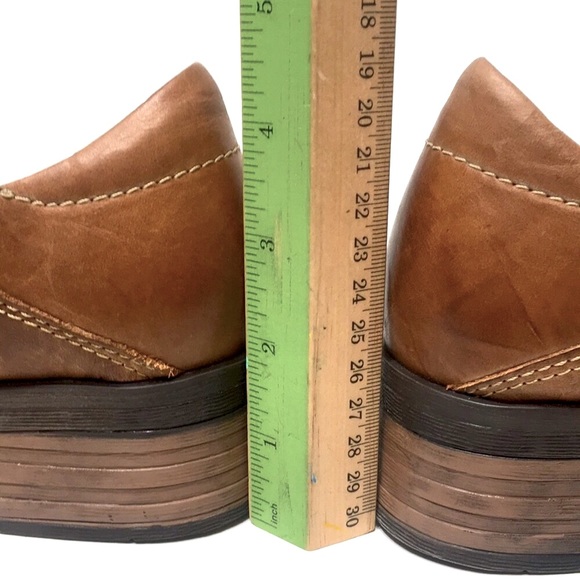 Dromedaris oxford laser cut out block heel EU36 Kaya tan brown - Picture 15 of 16